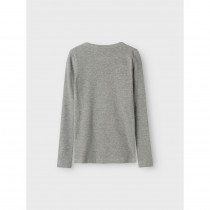 NAME IT Langærmet Bluse Nakal Grey Melange