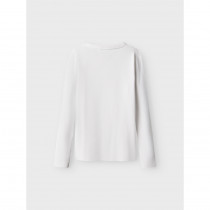 NAME IT Langærmet Bluse Nakal Bright White