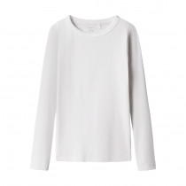 NAME IT Langærmet Bluse Nakal Bright White