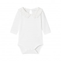 NAME IT Langærmet Body Roselina Bright White