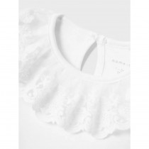 NAME IT Langærmet Body Rilda Bright White