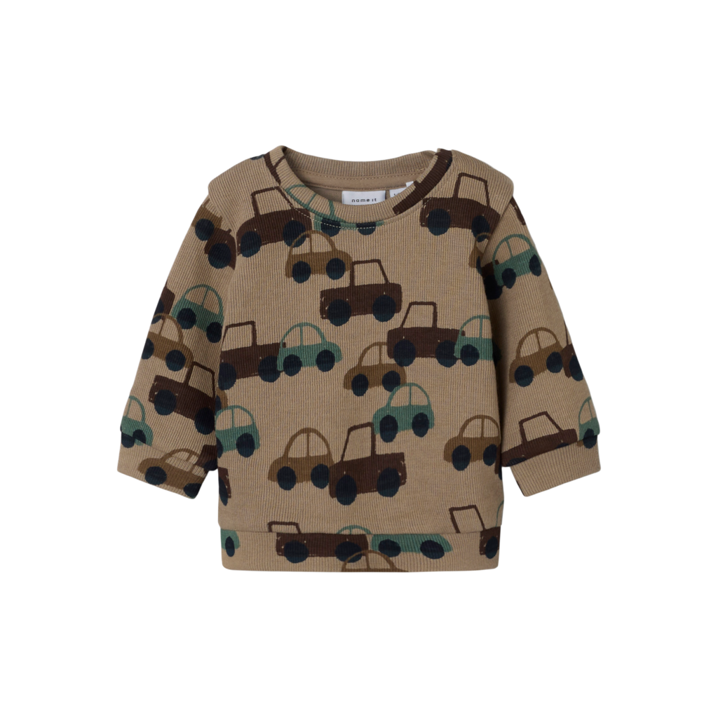 NAME IT Sweatshirt Sacar Weathered Teak