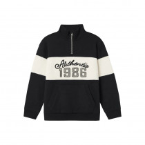 NAME IT Sweatshirt Half Zip Reta Black Peyote Melange