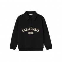 NAME IT Polo Sweatshirt Rolgris Black