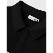 NAME IT Polo Sweatshirt Rolgris Black