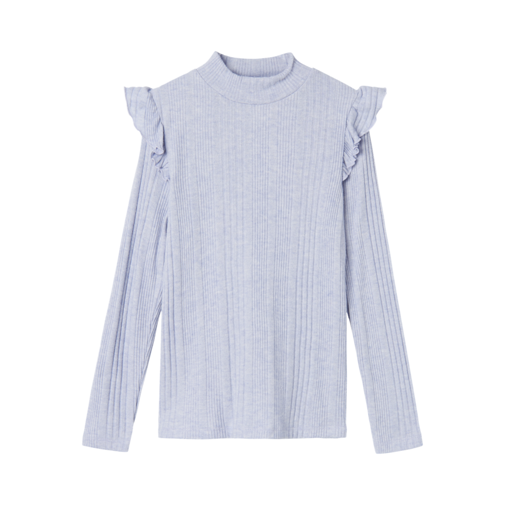 NAME IT Rib Bluse Siggi Icelandic Blue