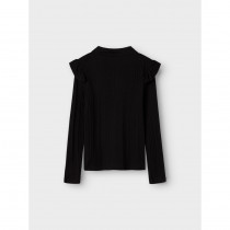 NAME IT Rib Bluse Siggi Black