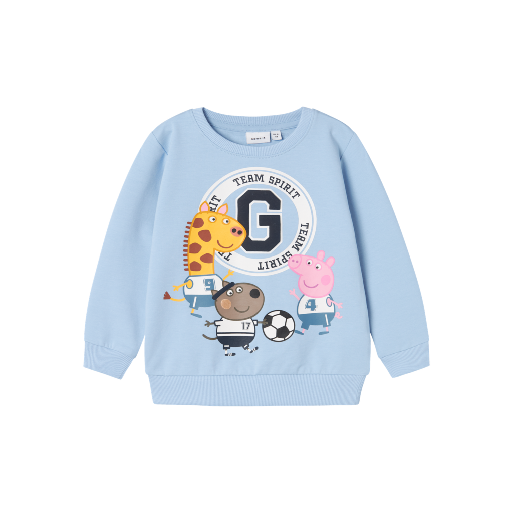 NAME IT Gustav Gris Sweatshirt Murphy Chambray Blue