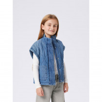 NAME IT Quiltet Vest Sienna Medium Blue Denim