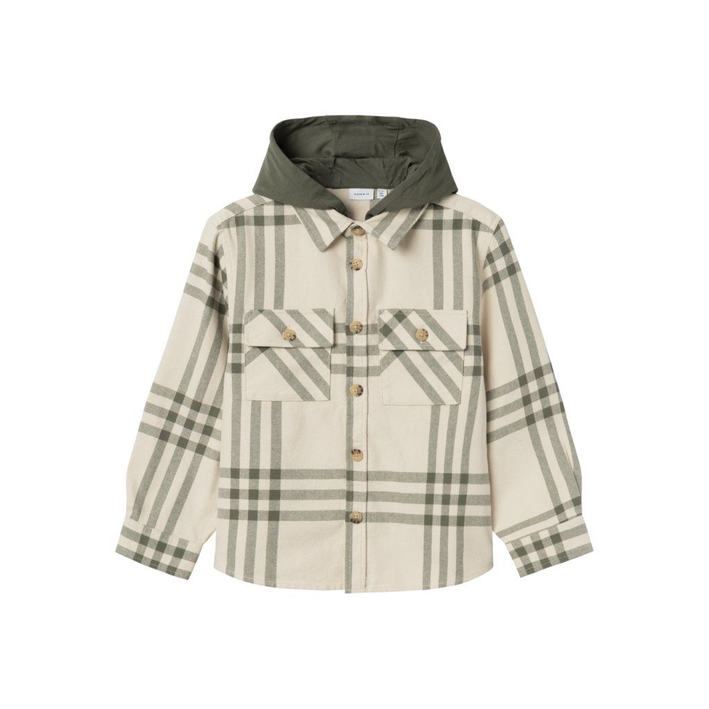 NAME IT Overshirt Osom Tea Leaf 