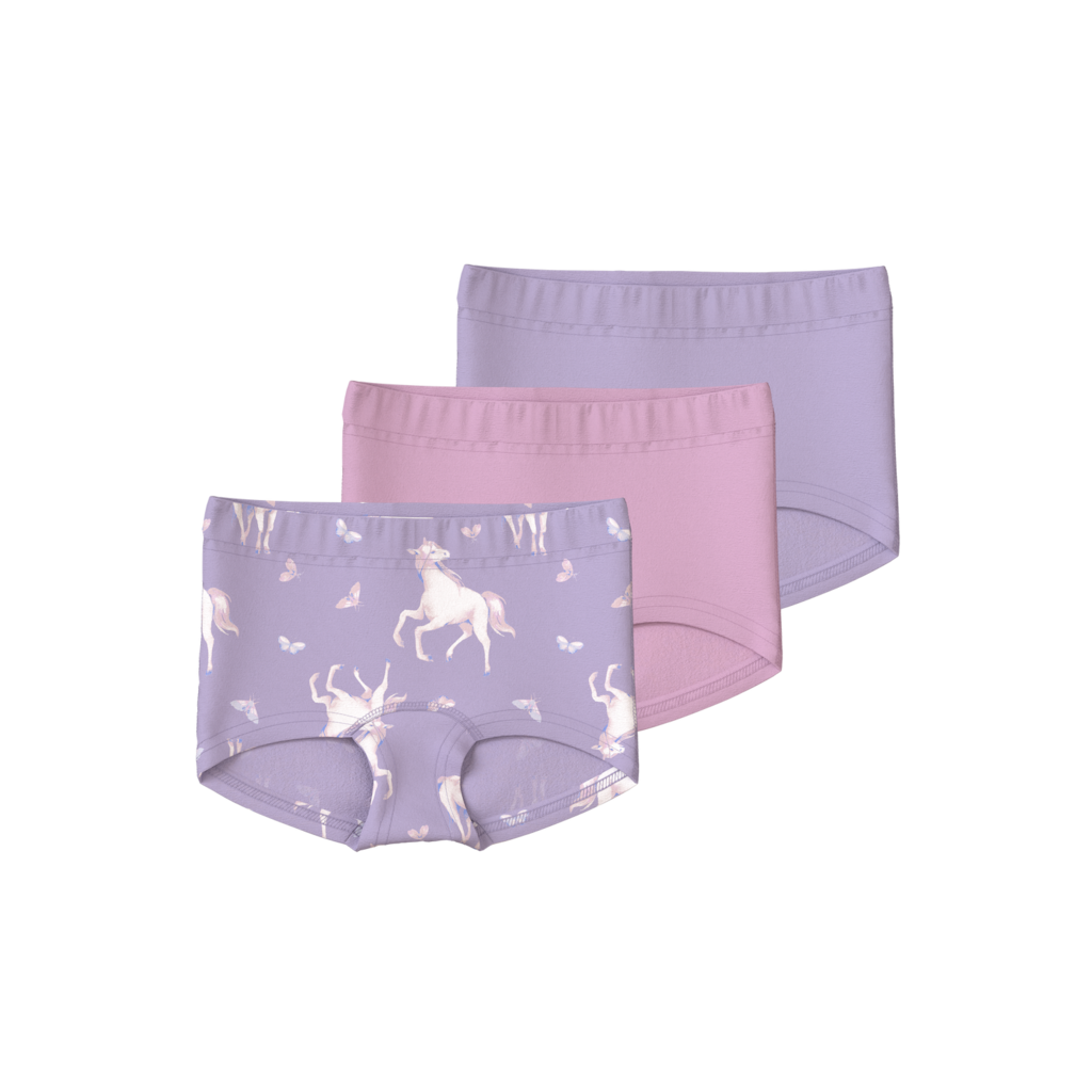 NAME IT  3-Pak Tights Pastel Lilac Horse