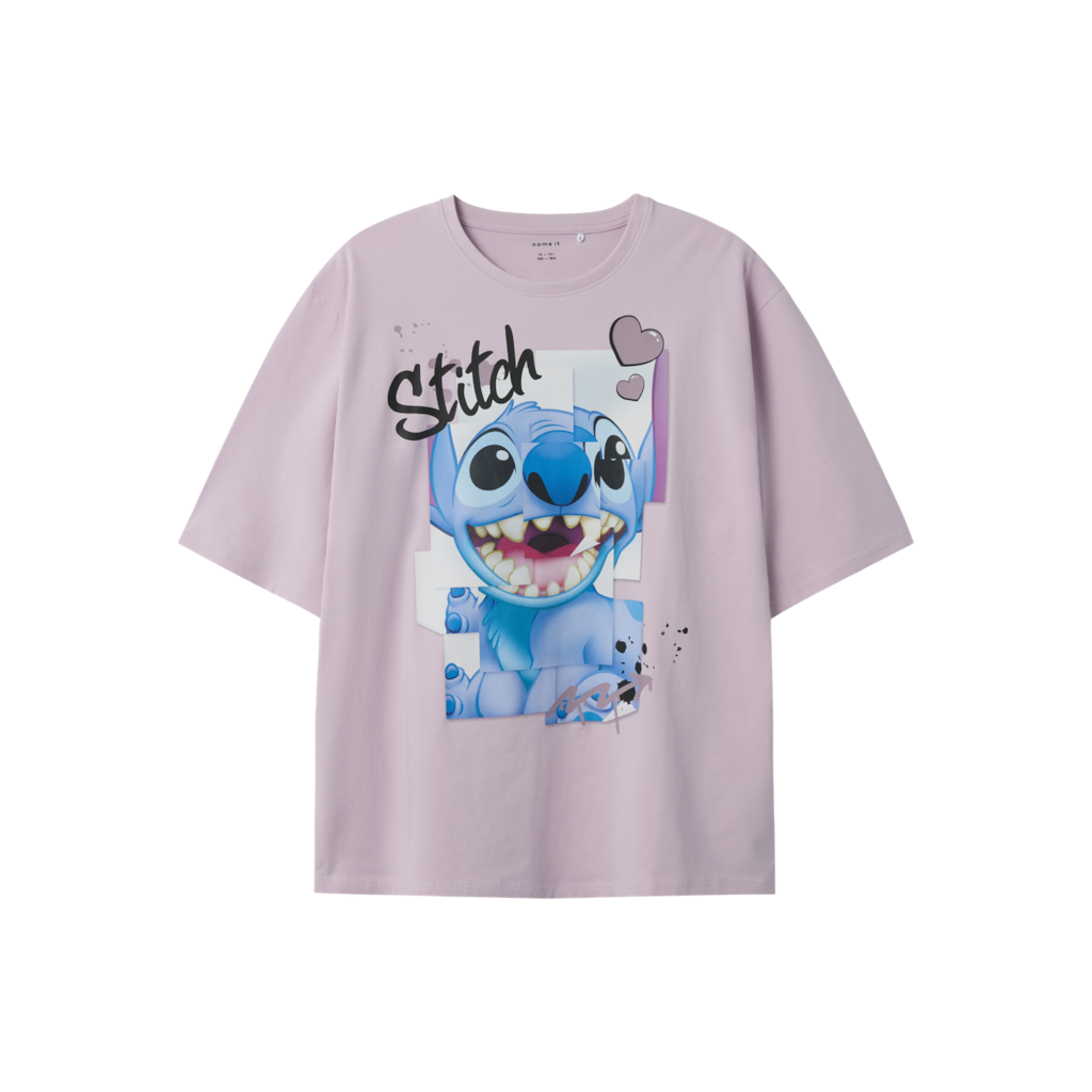 NAME IT Stitch T-shirt Diri Winsome Orchid