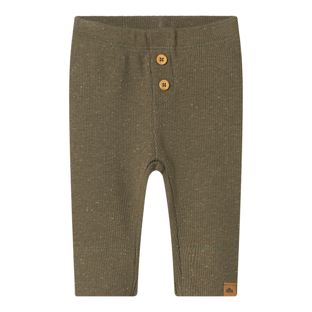 NAME IT Rib Leggings Bryan Dusty Olive