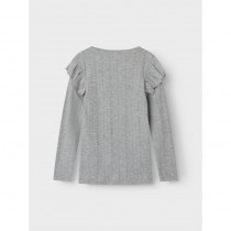  NAME IT Langærmet Bluse Julia Grey Melange