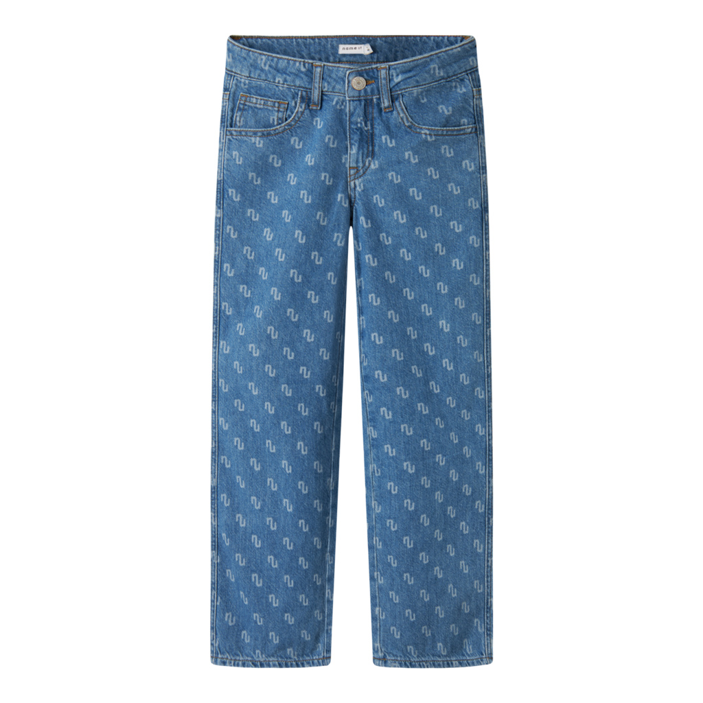 NAME IT Brede Jeans Rose Medium Blue Denim