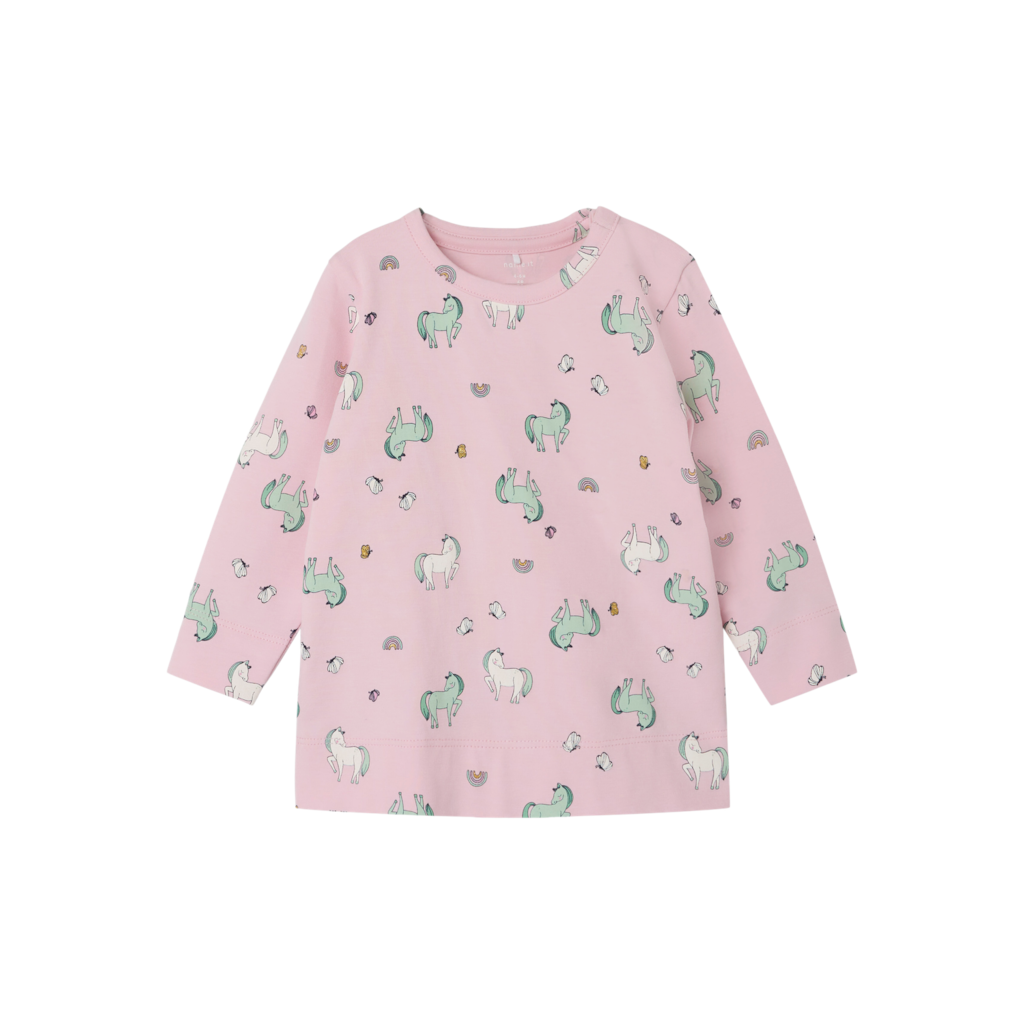 NAME IT Langærmet Bluse Jennia Parfait Pink