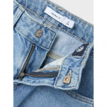 NAME IT Brede Jeans Rose Medium Blue Denim Sløjfer