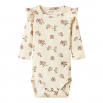 LIL ATELIER  Langærmet Body Gavo Eko Turtledove Peony