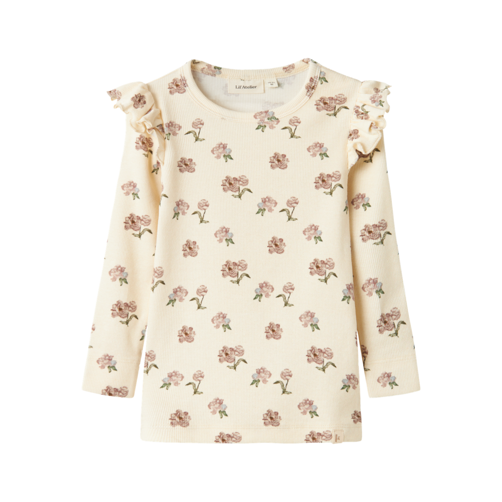 LIL ATELIER Bluse Gavo Eko Turtledove Peony