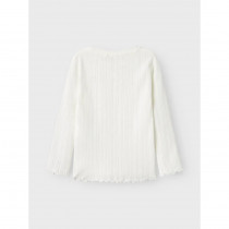 NAME IT Langærmet Bluse Silke Cloud Dancer