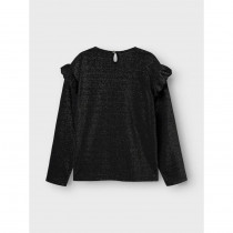 NAME IT Langærmet Glimmer Bluse Roisin Black