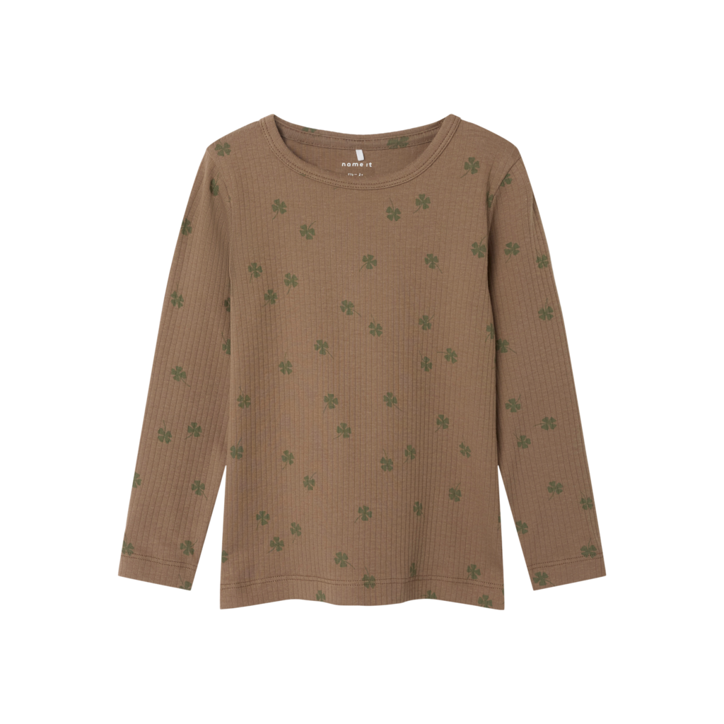  NAME IT Langærmet Bluse Noellus Walnut