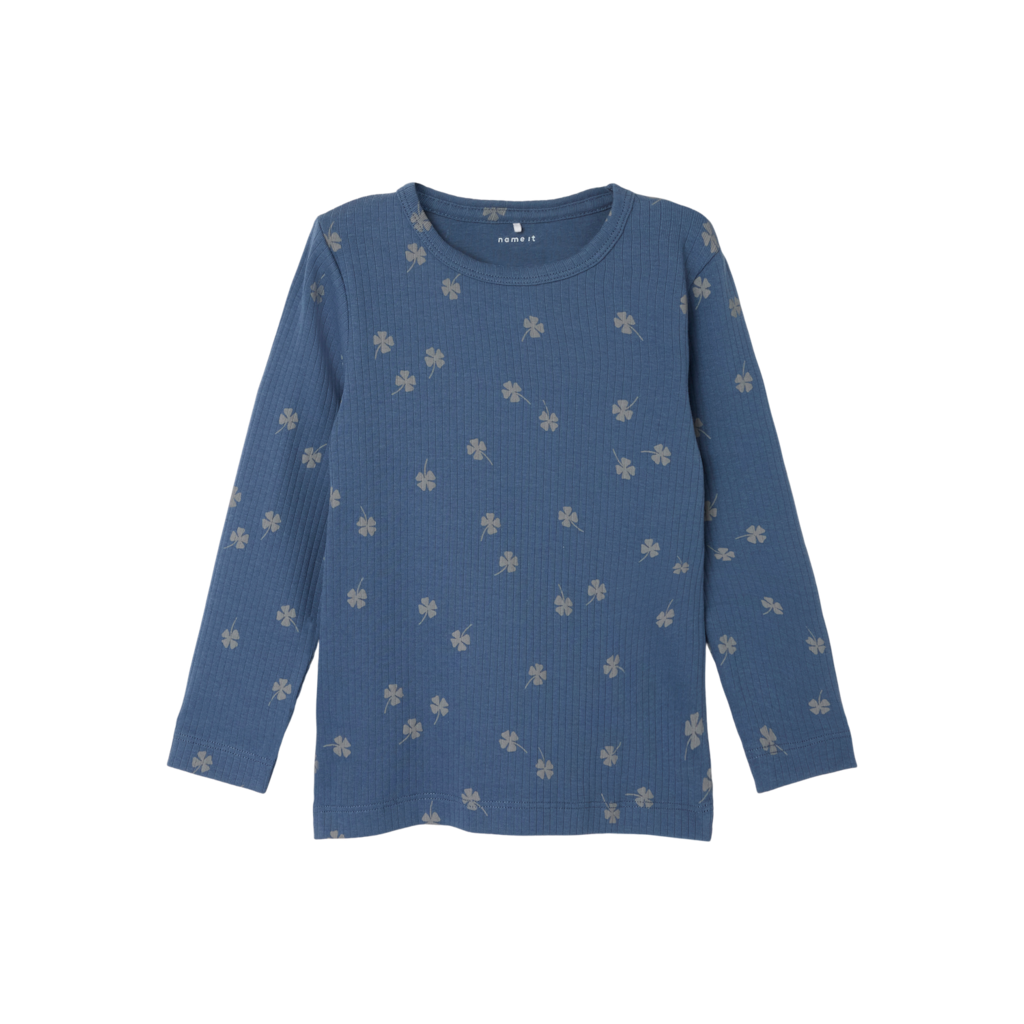 NAME IT Langærmet Bluse Noellus Vintage Indigo