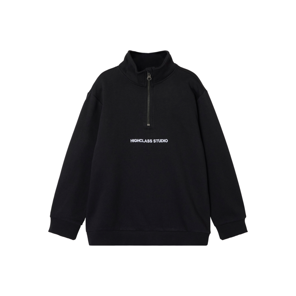 NAME IT Half-zip Sweatshirt Nakob Black