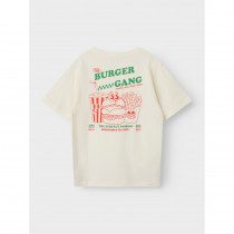 NAME IT T-Shirt Overyn Cloud Dancer Burger