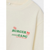 NAME IT T-Shirt Overyn Cloud Dancer Burger