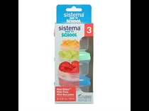 SISTEMA Mini Bites To Go 3 Pack 130ml