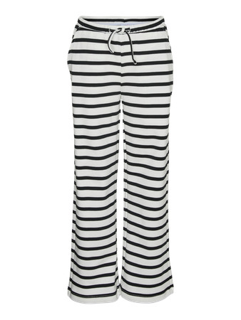 VERO MODA GIRL Wide Pants Tala Snow White Black