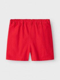 NAME IT Hør Shorts Falinnen Chinese Red