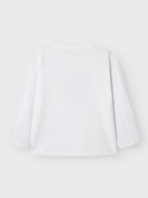 NAME IT Langærmet Bluse Ralle Bright White