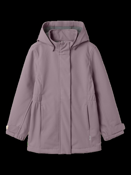 NAME IT Lang Softshell Jakke Alfa08 Elderberry