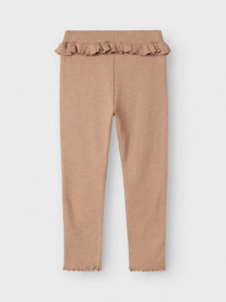 LIL ATELIER Rib Leggings Sophia Rugby Tan