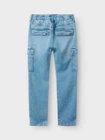 NAME IT Tapered Cargo Jeans Silas Light Blue Denim