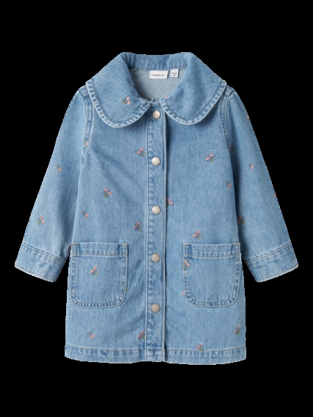 NAME IT Kirsebær Kjole Piper Light Blue Denim