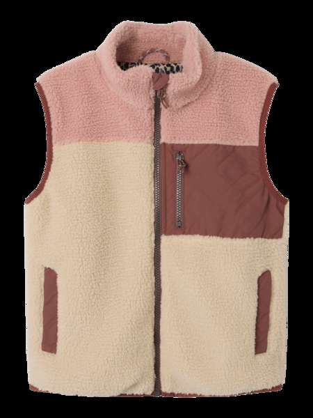 NAME IT Teddy Vest Monica Fog