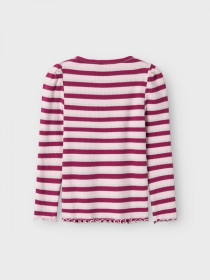 NAME IT Glimmer Rib Bluse Balisa Boysenberry