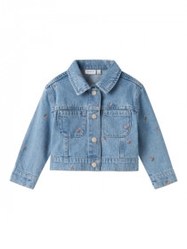 NAME IT Kirsebær Denimjakke Piper Light Blue Denim