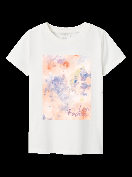 NAME IT T-Shirt Batu Cloud Dancer Red Orange