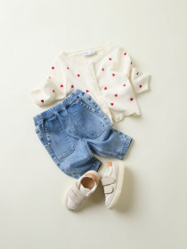 NAME IT Baby Strik Cardigan Fisilly Cloud Dancer