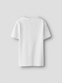 NAME IT Rib T-shirt Nakal Bright White