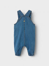 NAME IT Stribet Denim Overall Devin Medium Blue Denim