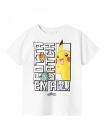 NAME IT Pokemon T-Shirt Flame Bright White