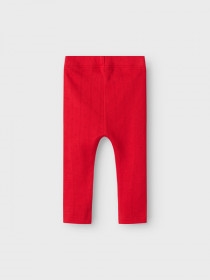 NAME IT Hulmønstrede Leggings Dagnes Chinese Red