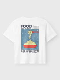 NAME IT T-shirt Fonnot Bright White Spaghetti