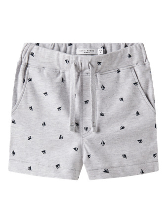 NAME IT Shorts Volo Light Grey Melange Boats