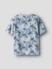 NAME IT T-shirt Valther  Celestial Blue Palms